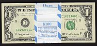 Fr.1922-I*, 1995 $1 Minneapolis Star FRN, Pack of 100, GEM